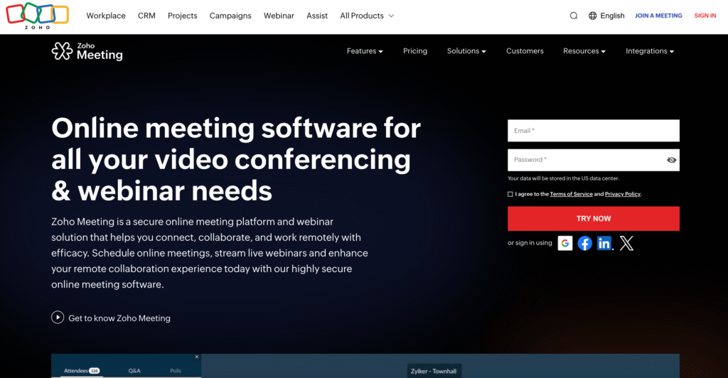 Zoho Meeting